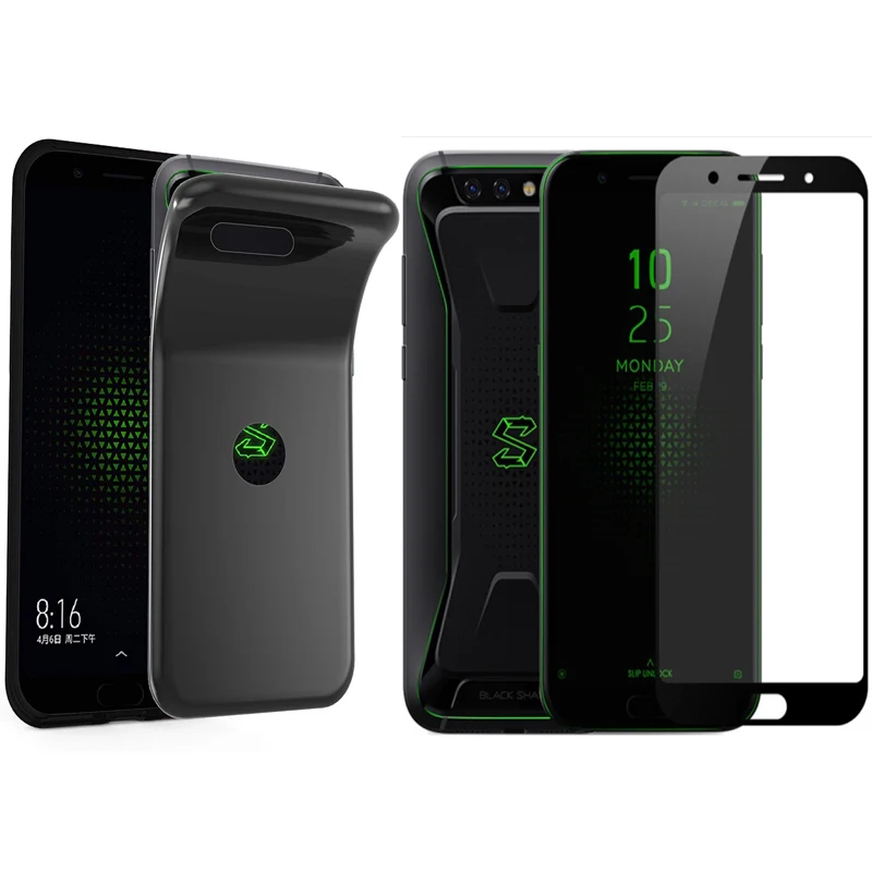

Чехол с полной защитой для Xiaomi Black Shark, чехол для Xiaomi Black Shark с полностью закаленным стеклом MI Black Shark 2 Helo Pro