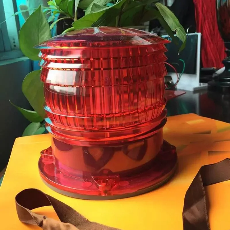 Навигационный светодиодный круглый стробоскосветильник на солнечной батарее