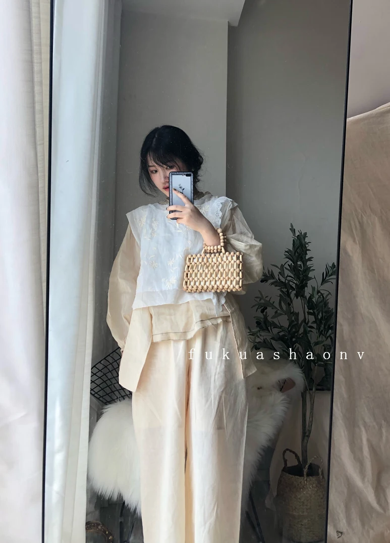 

Vintage INS Bamboo Bead Women Bag Brand Design Large Summer Wooden Bag Causal Crossbody Shoulder Bags For Girls Pouch
