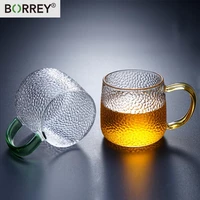 borrey heat resistant glass cup creative transparent glass tea cup coffee mug office coffee mug milk glass drinkware tools