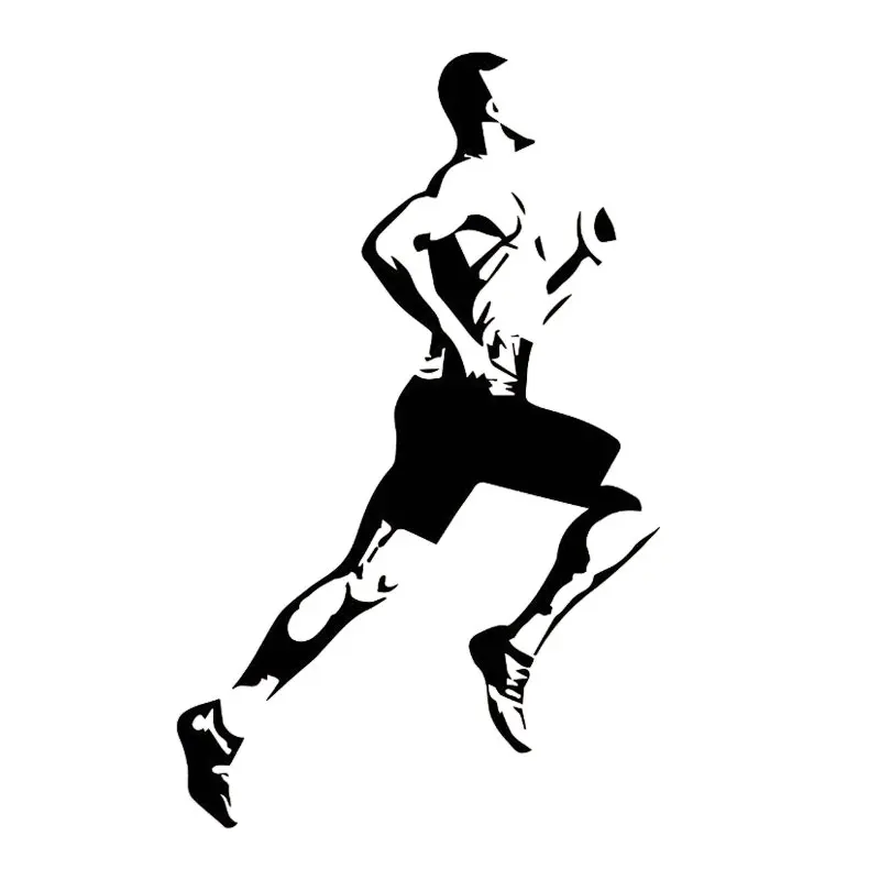 

15cmx8cm Funny runner Vinyl Car-Sticker Automobiles Motorcycles Window Bumper Laptop Vinyl Decal PVC Decorative Goods
