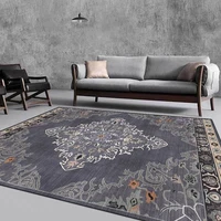 Bubble Kiss European Carpet for Living Room Persian Ethnic Style Black Blue Gray Carpets for Bed Room Large Rugs for Bedroom