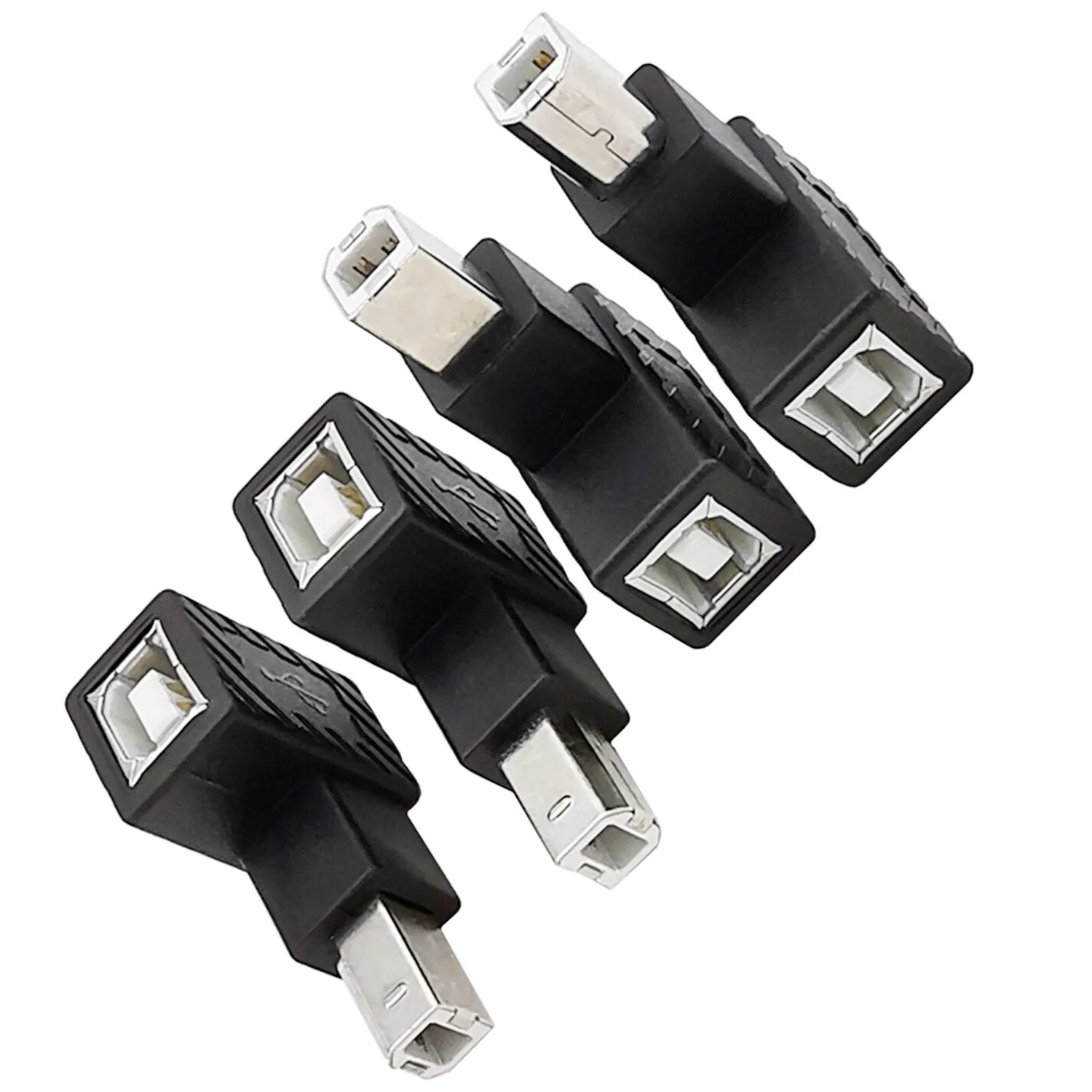 10 шт. Угол 90 ° USB 2.0 Type B папа на мама адаптер для принтера сканера
