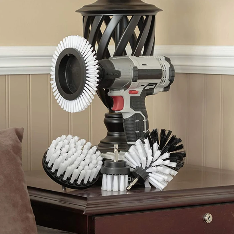 Набор щеток для чистки мягкая щетка дрели мощный скребок насадка-щетка ковров