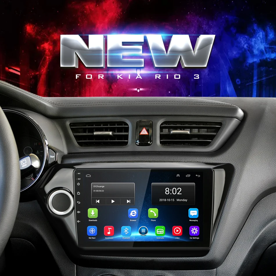 Jansite " автомобильное радио для KIA RIO 3 2011- RDS DSP Android 8,1 сенсорный экран gps навигация Вай-Фай Авторадио Видео с рамкой R9