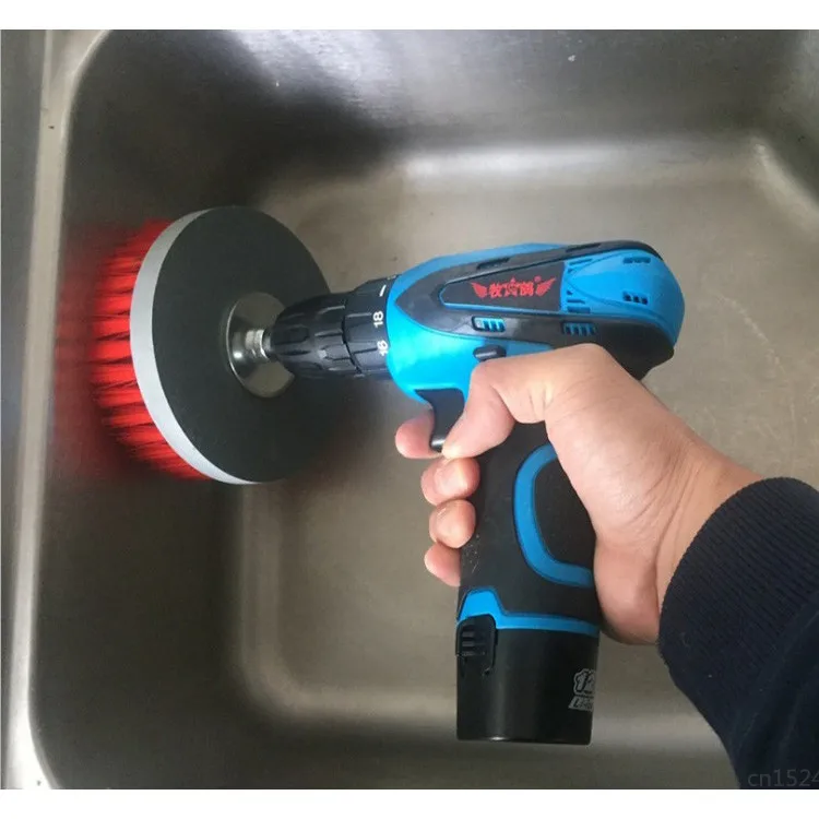 

Electric Drill Brush 7pcs Power Scrubber Brush Set Cleaning Cordless Drill Attachment Kit Power Scrub Brush Cars Floors Brush 6