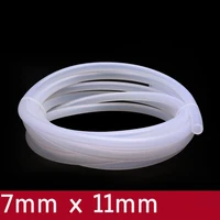 transparent flexible silicone tube id 7mm x 11mm od food grade non toxic drink water rubber hose milk beer soft pipe connect