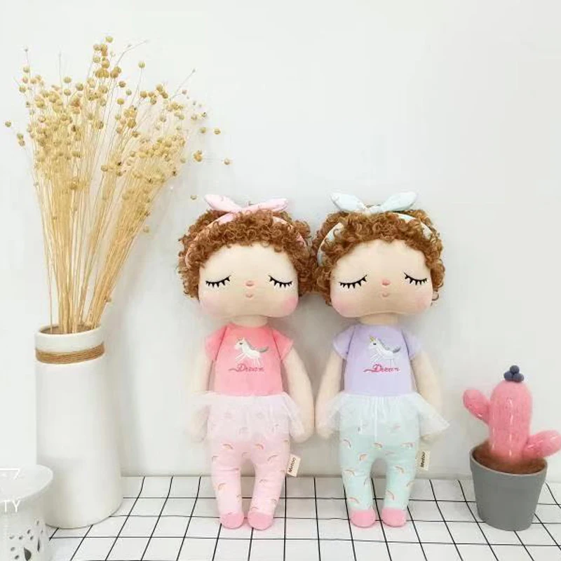 Плюшевый Кролик Metoo милые животные детская игрушка Ангела кудрявые подарок для