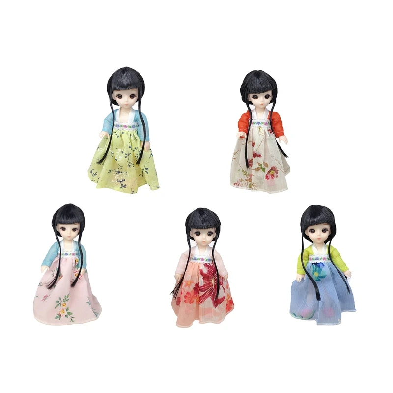 

Китайское национальное платье принцессы Hanfu куклы-принцессы игрушки Ретро модное украшение для спальни игрушки подарок для девочки
