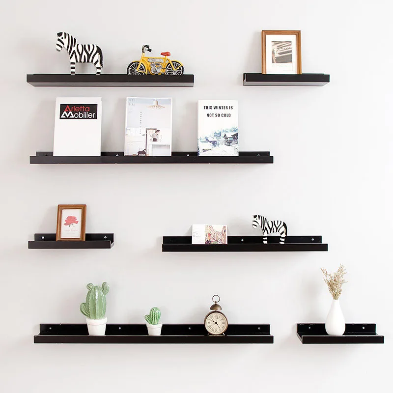 

Wall Mounted Floating Display Shelves Wood Wall Storage Shelves for Bedroom Living Room Bathroom Kitchen Office Home Decorative