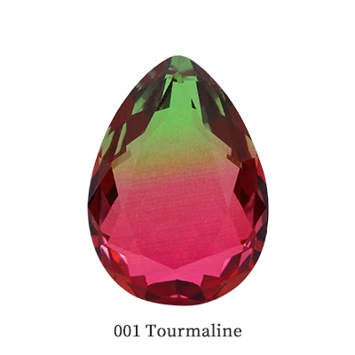 001 Tourmaline Падение блеск Турмалин цветной горный хрусталь кристалл стекло для изготовления ювелирных изделий точечный кристалл для ремесла клей на одежду одежды - Цвет: 001 Tourmaline