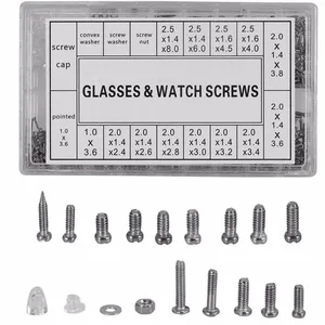 1000 шт из нержавеющей стали Ассорти Винты + отвертка для часов очки для глаз телефон планшет ремонтные Инструменты Наборы гайки отвертка набор