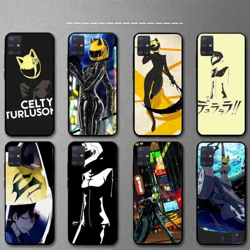 

Sturluson Celty DURARARA Phone Case For Samsung S21 S30 S10 S9 S8 S7 S6 S5 plus lite ultra edge soft Cover Fundas