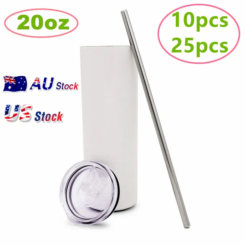 Оптовая продажа белая тонкая Термокружка с двойными стенками из нержавеющей