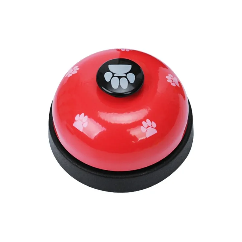 Pet Call Bell Dog Ball-Shape Paws Printed Meal Feeding Educational Toy Puppy Interactive Training Tool Supply |
