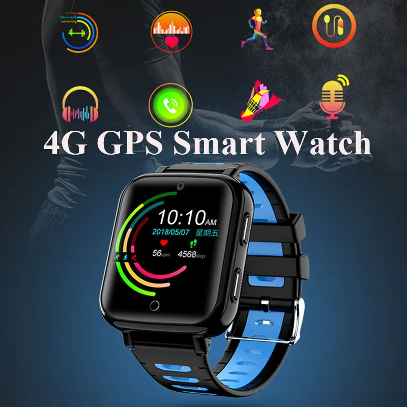 1000 мАч большой аккумулятор смарт часы для детей IP68 умные 4G gps Sim wifi Android наручные 1 54