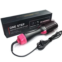 new 3 in 1 multifunctional hair dryer volumizer rotating hot hair brush curler roller rotate styler comb styling curling iron