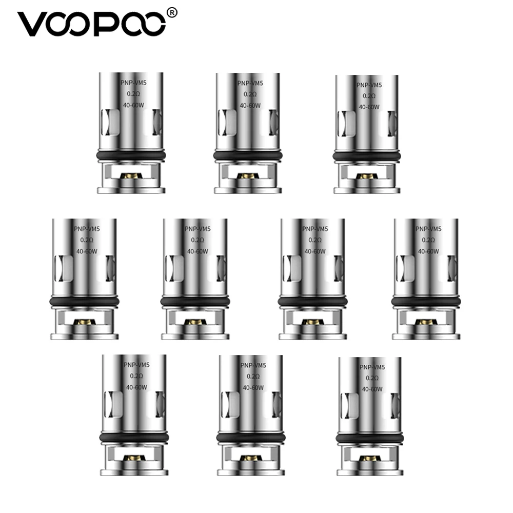 VOOPOO PnP VM5 сетчатые катушки сопротивление 0 2 Ом DL катушка 40-60 Вт для мода Drag S X Max Vinci
