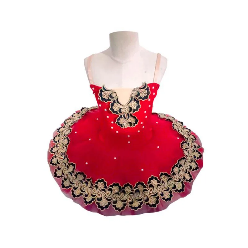 

Embroidered Suspender Skirt Girls Ballet Skirt Children Dance Performance Costume Swan Lake Fluorescent Led Performance Wear