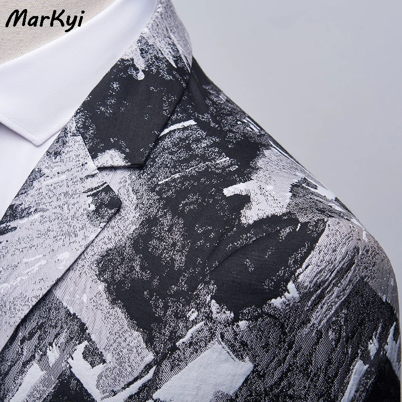MarKyi Новое поступление 2020 модный мужской свадебный костюм с принтом Женский 4xl