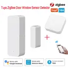Датчик двери Tuya ZigBee для умного дома, детектор открытия и закрытия окон, магнитный переключатель, система оповещения с приложением