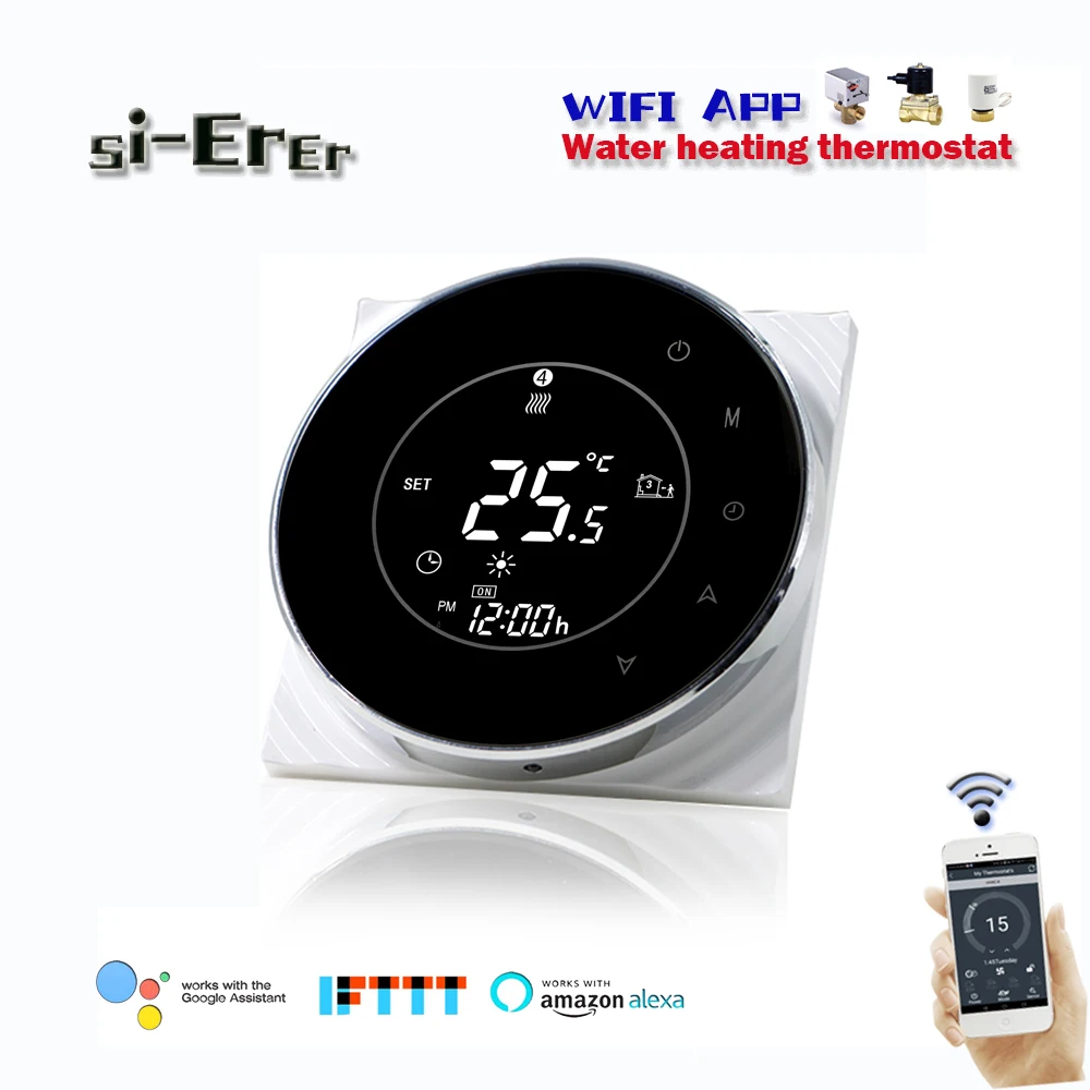 Термостат для теплого пола 95-240 В переменного тока 3 А Wi-Fi работает с Alexa Google Home |