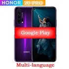 Сотовый телефон Honor 20 Pro, Kirin 980, Android 9,0, 6,26 дюйма, 2340X1080, 8 ГБ ОЗУ, 256 Гб ПЗУ, 48 МП, сканер отпечатка пальца, NFC, быстрая доставка DHL