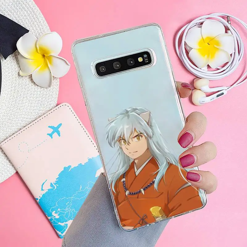 

InuYasha Anime Sesshomaru Phone Case Transparent for Samsung A71 S9 10 20 HUAWEI p30 40 honor 10i 8x xiaomi note 8 Pro 10t 11
