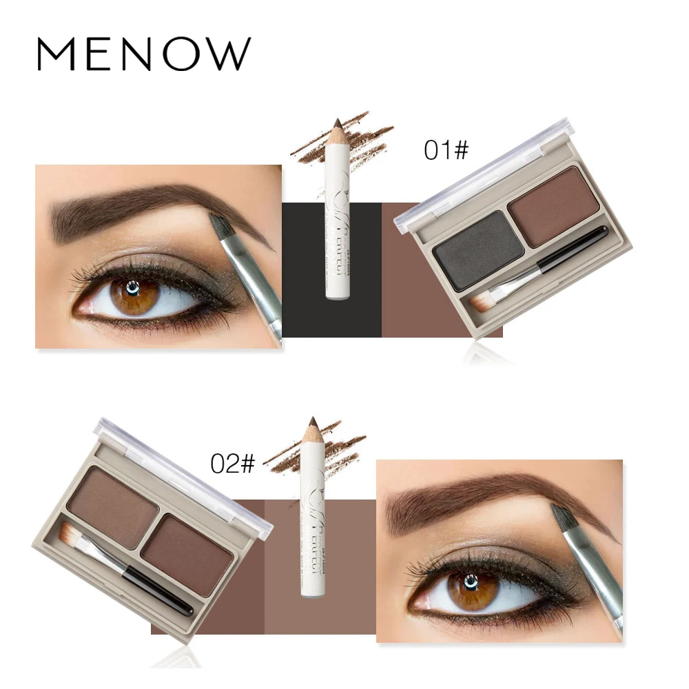 MENOW водостойкая пудра для бровей Кисть подводка глаз Ручка E418 | Красота и здоровье