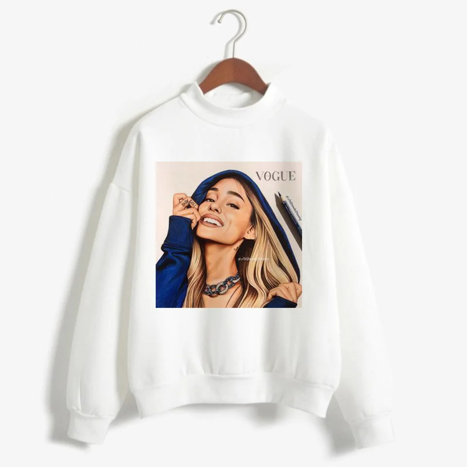 Новая Толстовка Ariana Grande, одежда, 7 колец, женские толстовки, негабаритная уличная одежда с капюшоном, Женская печать, капюшон Highstreet