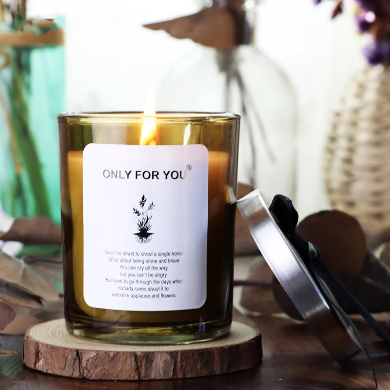 150 г ароматическая свеча романтический бант стеклянный подсвечник с железной