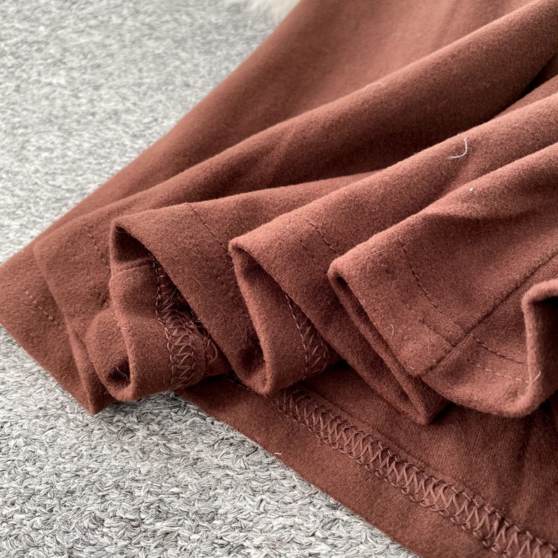 

2021 Korean Fashion Elegant Women Solid Temperament Long Sleeve Slim Fit Chic Sexy Dress Basic Spring Autumn A-line Midi Dress