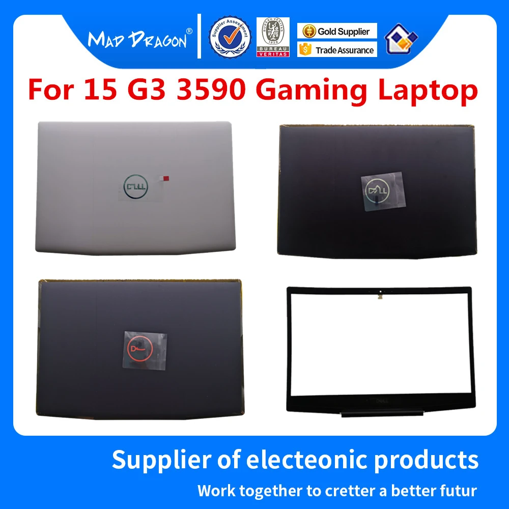 Новый ЖК-Передняя панель Черный Белый ЖК-Топ крышка для Dell G3 15 3590 синий логотип