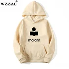 Толстовка с капюшоном Marant, одежда с капюшоном в стиле Харадзюку, модная уличная одежда с длинным рукавом, 2020, хлопковая одежда в стиле хип-хоп с принтом