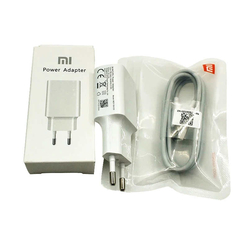Адаптер зарядного устройства Xiaomi 5V2A с европейской вилкой кабель Micro USB/Type C для mi 9