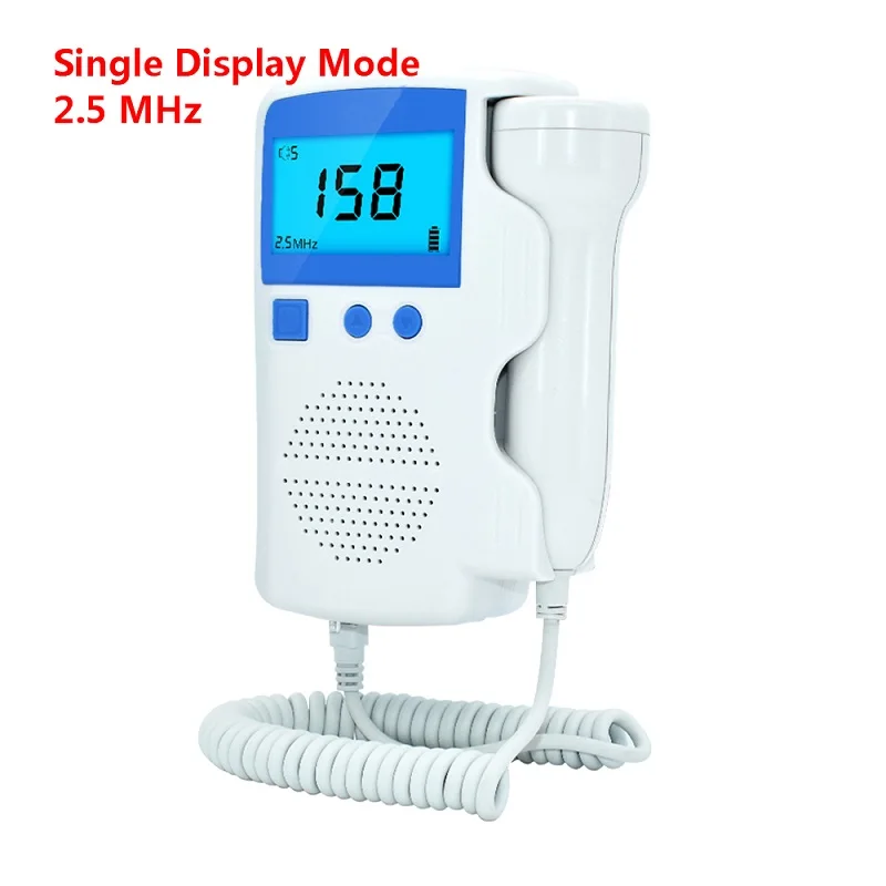 Single Mode 2.5MHz OLIECO, 3,0 МГц, Доплер для беременных, домашний, пренатальный, сердцебиение ребенка, Звуковой Монитор, ЖК-дисплей, поркет, фетальный допплер, бытовой, без излучения, CE - Цвет: Single Mode 2.5MHz