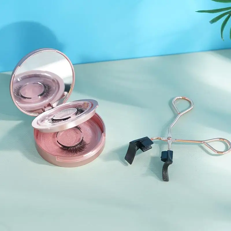 

Handmade 2Pairs Magnetic Eyelash Curler with Quantum Magnetic Lashes False Eyelashes Magnetic to Wear Easy Set Soft Set