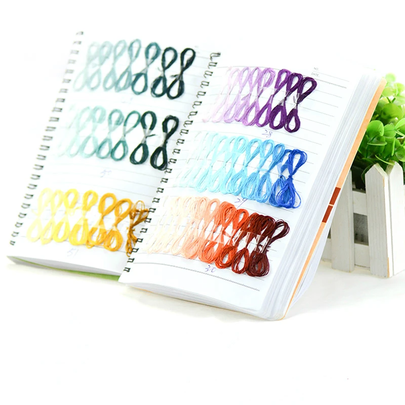 

1000+ Colors Embroidered Embroidery Color Card Spiraea Color Card of Silk Thread Number Practical Silk Thread Card