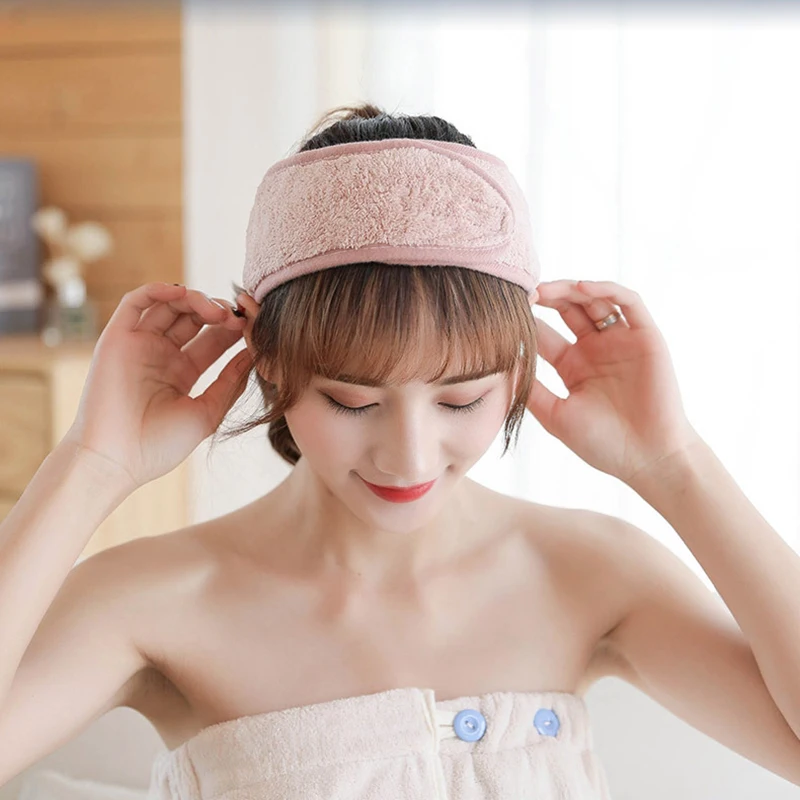 

Adjustable Makeup Hair Bands Wash Face Hair Holder Soft Toweling Headbands Hairband Headwear for Women Girls Hair Accessories
