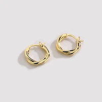 925 sterling silver korean metal round hoop earrings for women fashion punk huggies earrings charm minimalist jewelry brincos