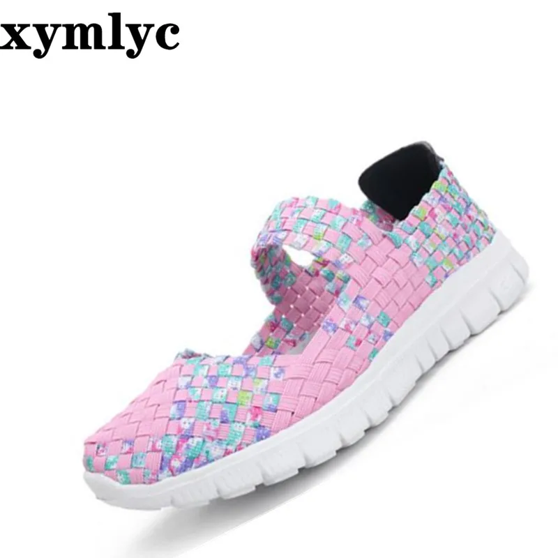 Туфли женские на плоской подошве пикантные дышащие повседневные Нескользящие с