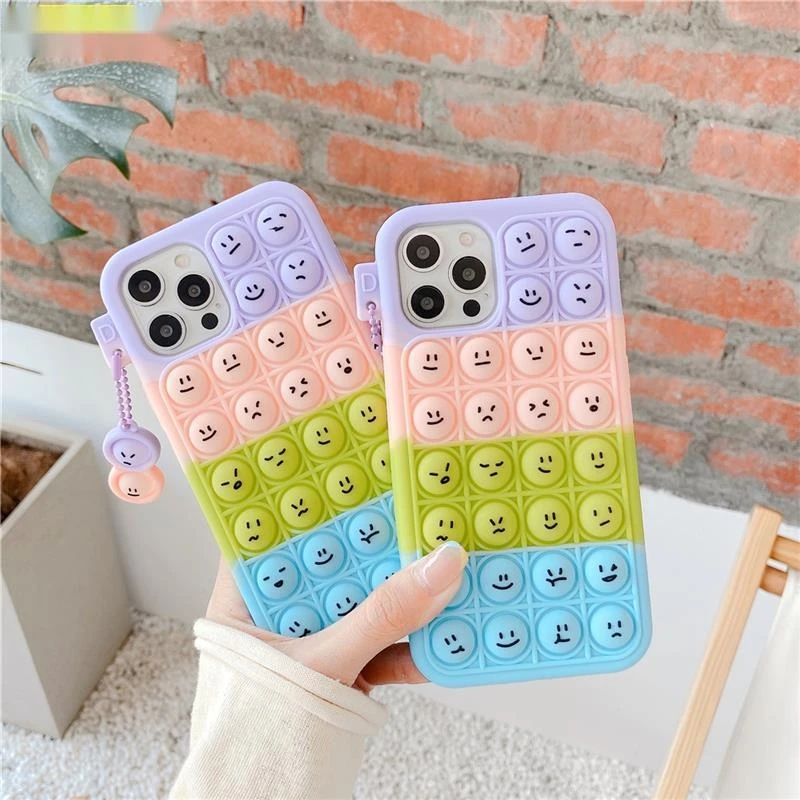 

Pop Fidget Toys Case For Samsung Galaxy S21 S20 FE S10 S9 Plus Note 9 10 20 Ultra Pro 5G Bubble Expression Back Cover Coque