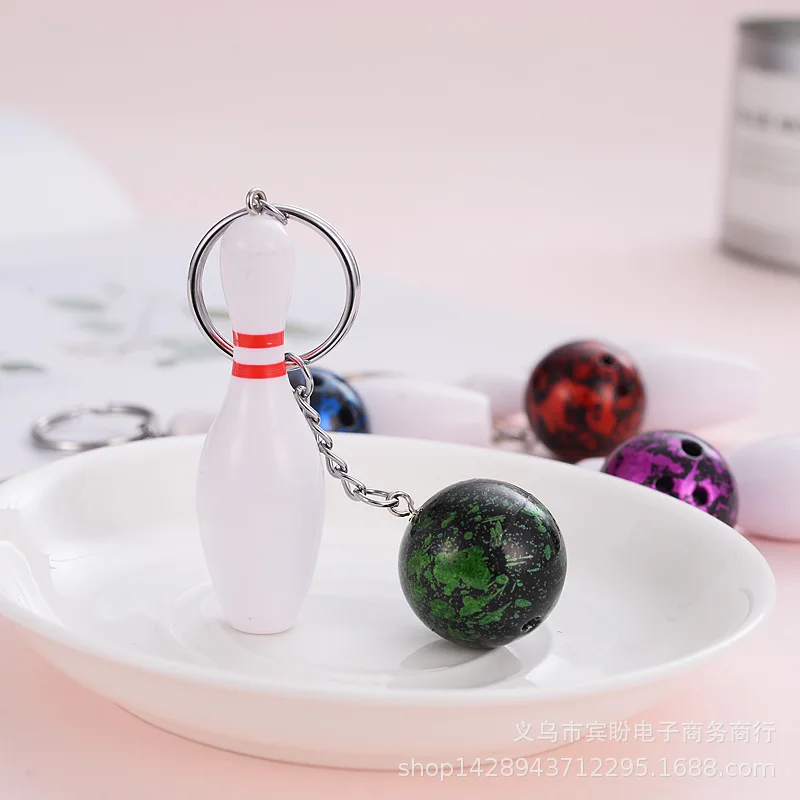 1 шт. брелки для боулинга спортивный автомобиль подвесной брелок с подвесками в