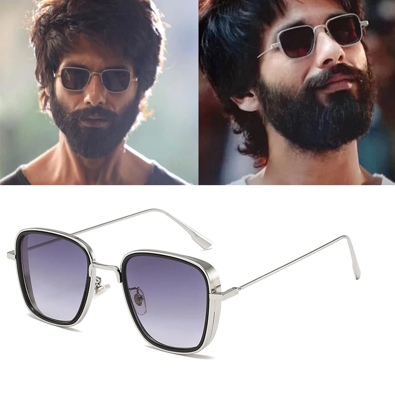 HARMTTER модные летные Стиль Индия стимпанк Солнцезащитные очки Мужские квадратные