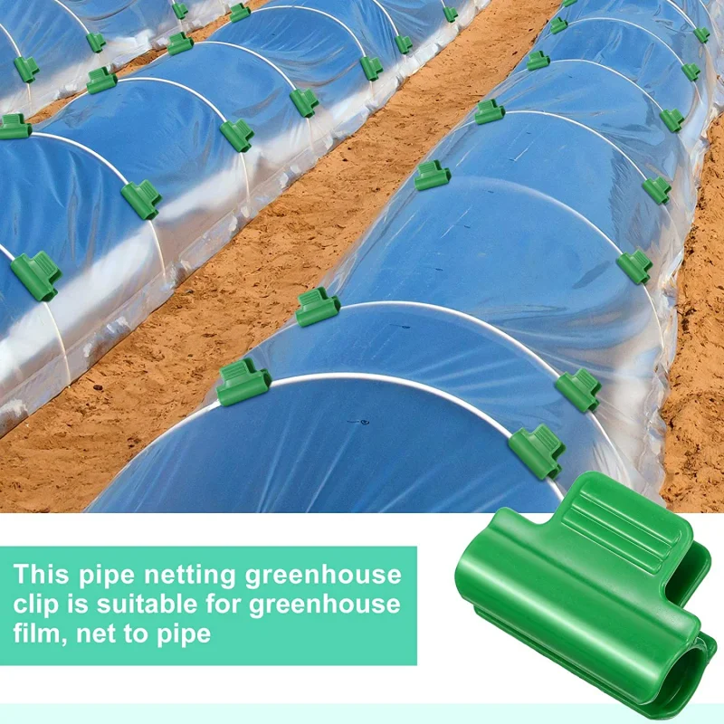 

20 Pcs Gardening Supplies Plastic Film Buckle Clip Greenhouse Snap Clamps Film Buckle Clamps Plastic Pipe Clamps