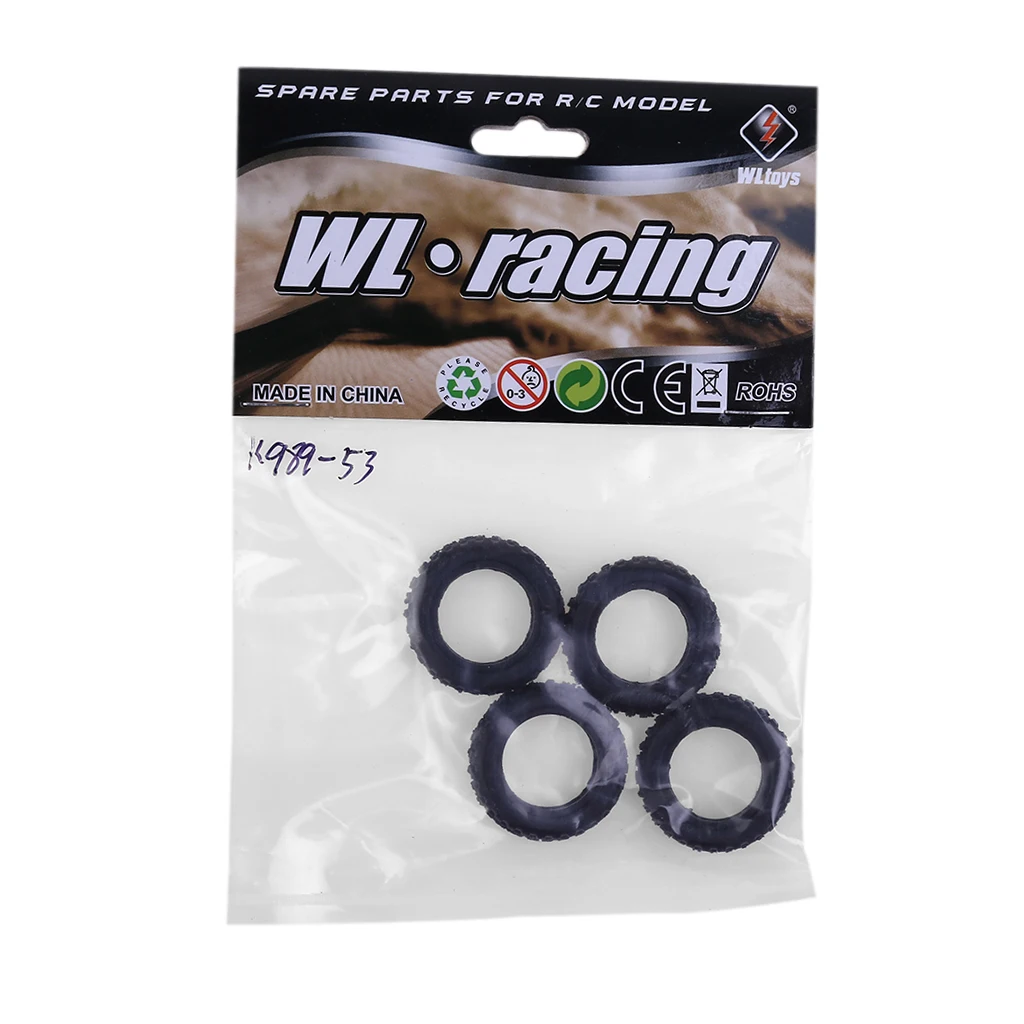 

4pcs/set Wear-resistant Tires Tyres for WLtoys K979 K989 RC Rally Car Parts