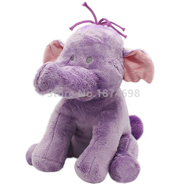 Новинка плюшевая фиолетовая кукла Слон 33 см милые мягкие животные игрушки для