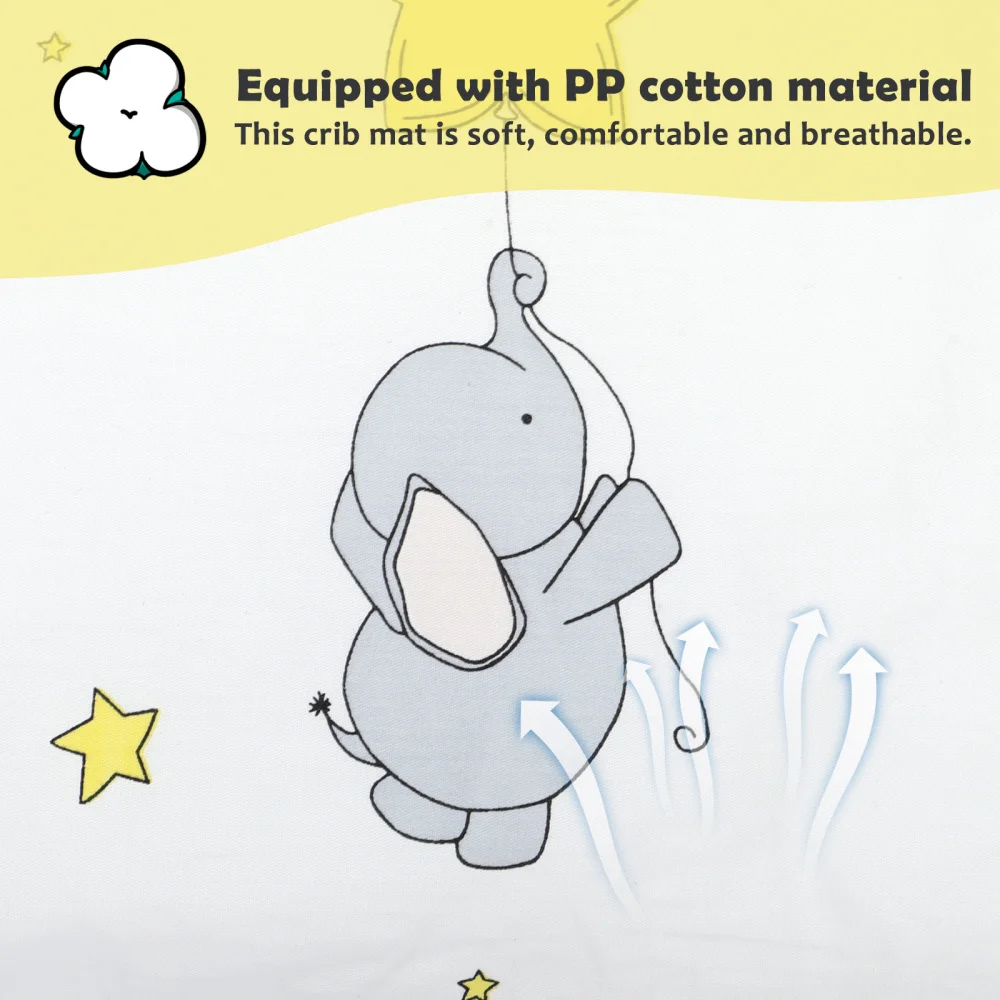 

1 Set Baby Anti-Collision Pad Sleeping Safety Mat Washable Padded Crib Playpen