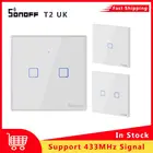 Настенный выключатель SONOFF TX Series T0 T1 T2 T3, для ЕС, США, Великобритании, Wi-Fi, для приложения EWelink, смарт-пульт дистанционного управления, работает с Google Home Alexa