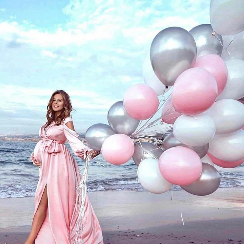 

15 шт. 12 дюймов 3,2 г жемчужные розовые латексные воздушные шары, воздушные шары для дня рождения вечеринки, свадебное украшение, Гелиевый шар, ...